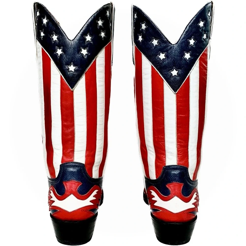 OLD GRINGO Vintage American Flag Eagle Cowboy Western Boots Women’s 10 Wide - Picture 4 of 7